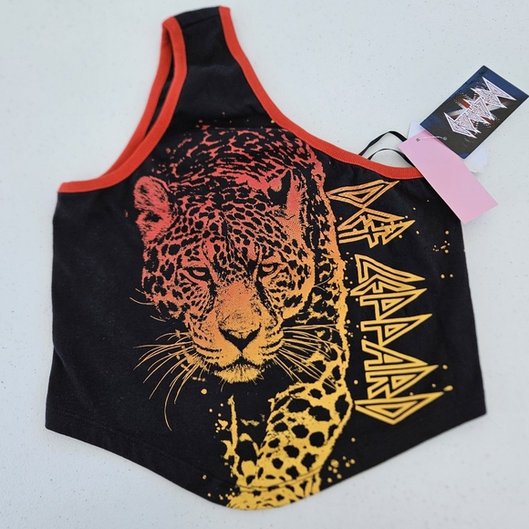 Def Leppard Crop Band Tee - Picture 1 of 2